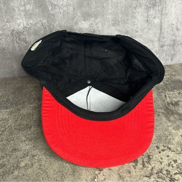On Line Electric Supply Inc.‎ Black Red Adjustable Snapback Hat OS - Picture 7 of 11